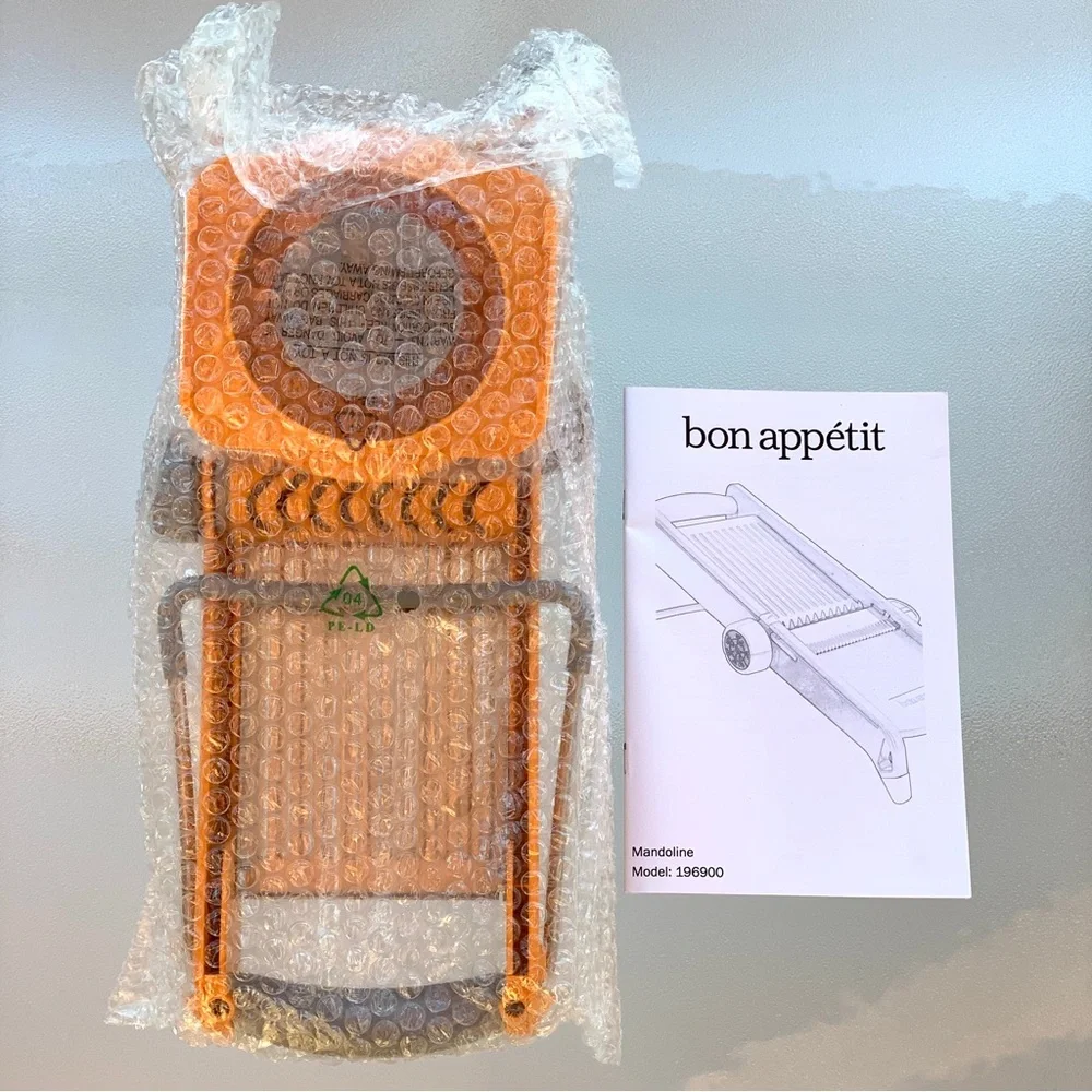 Bon Appetit Orange Adjustable Julienne Blades Mandoline